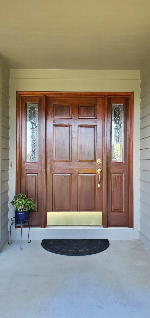 Front door refinish — Segor Painting