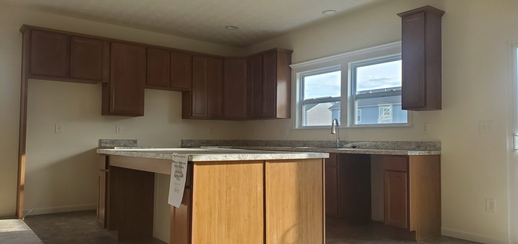 New construction kitchen wall painting before — Segor Painting, Columbus OH
